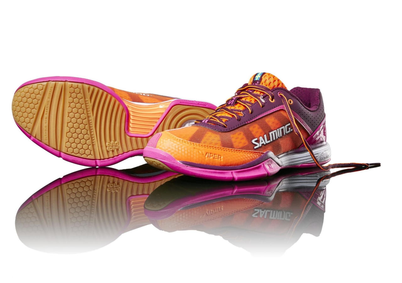 Dámská halová obuv Salming Viper 4 Women Purple/Orange