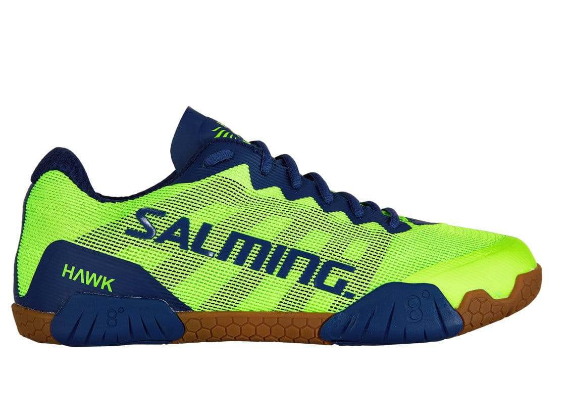 Halová obuv Salming Hawk Shoe Men Fluo Green/Limoges Blue