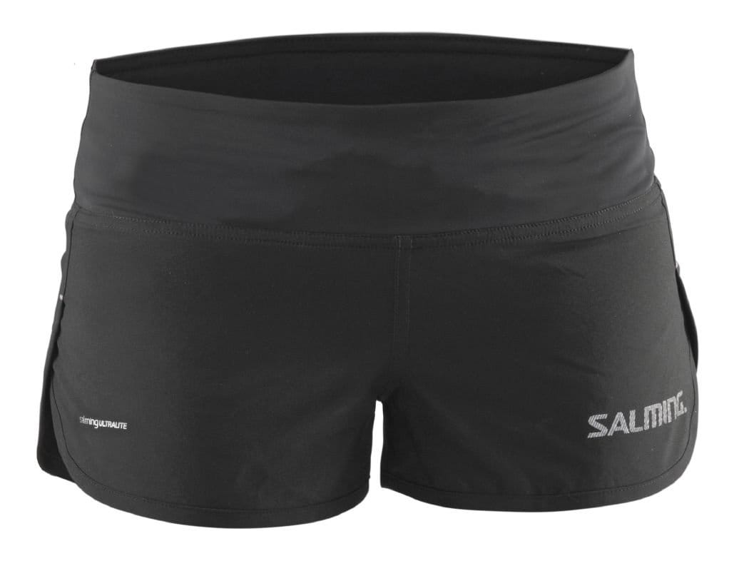 Pantalones cortos de mujer para correr  Salming Speed Shorts Women Black