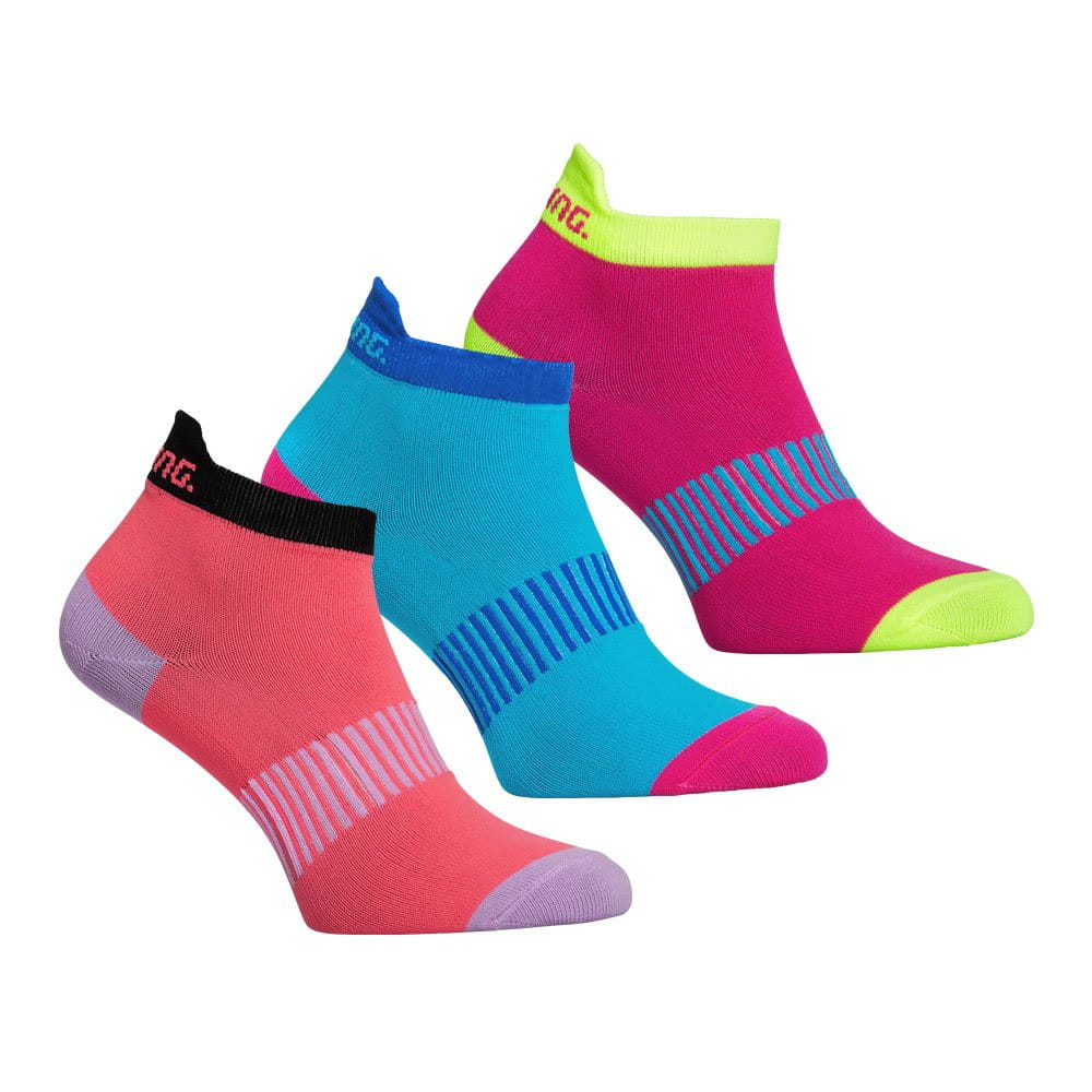 Ponožky Salming Performance Ankle Sock 3-pack Coral/Mixed