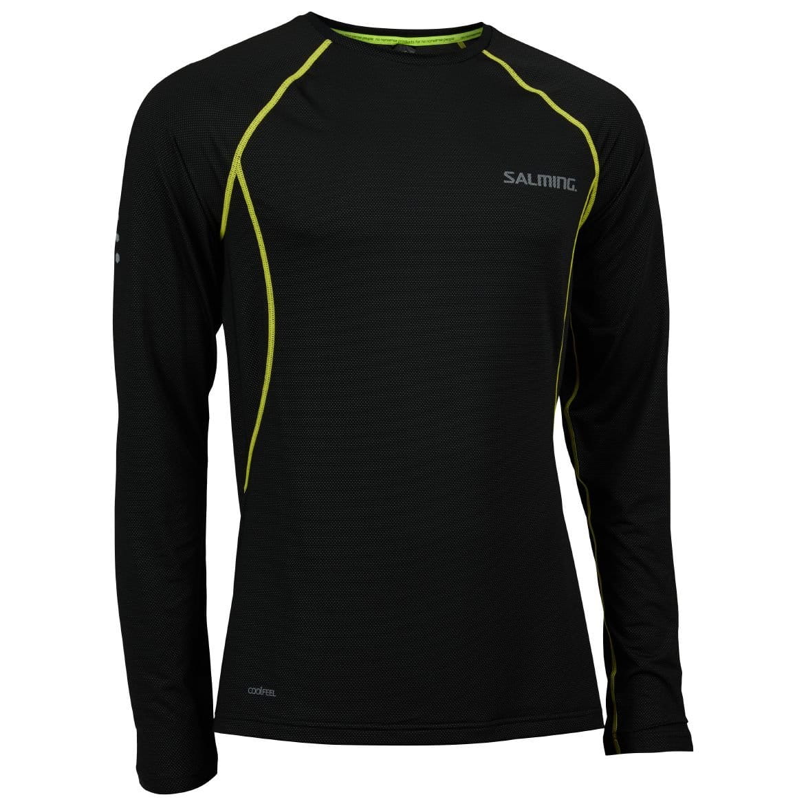 Camiseta de running para hombre Salming Balance LS Tee Men Black