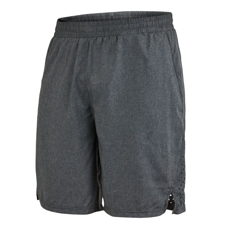 Pantalones cortos de hombre para correr Salming Runner Shorts Men Dark Grey Melange