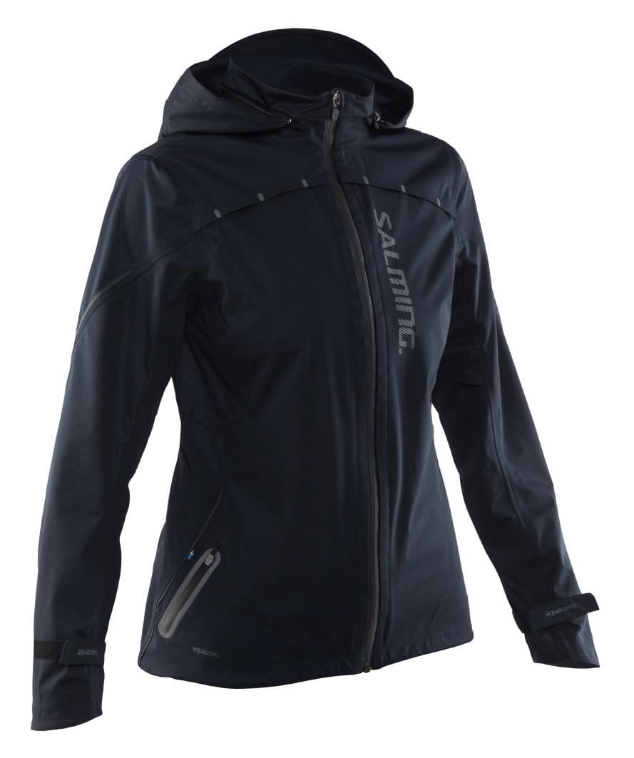 Jachetă de alergare pentru femei Salming Abisko Rain Jacket Women Black