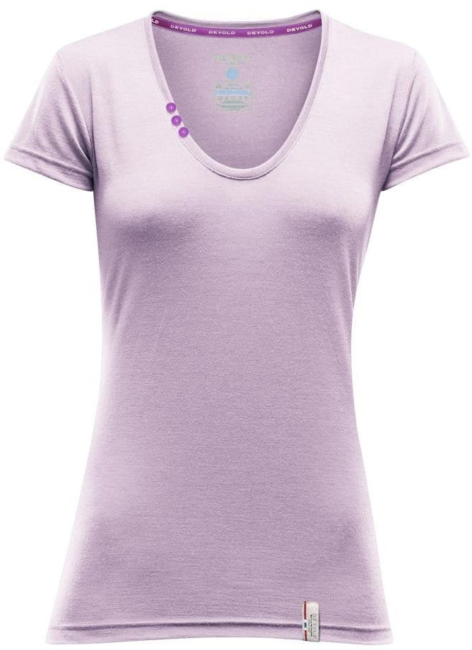Dámské tričko s krátkým rukávem z 100% Merino Devold Sukkertoppen Woman Tee