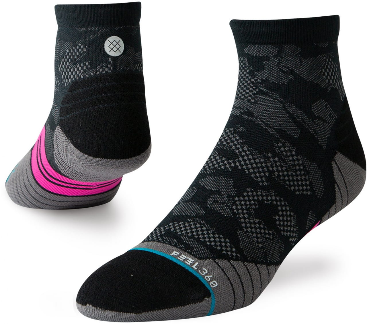 Pánske ponožky Stance Upshift QTR Black