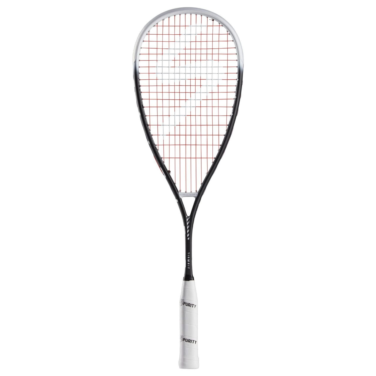 Squashové rakety Salming Grit Feather Racket Black/White