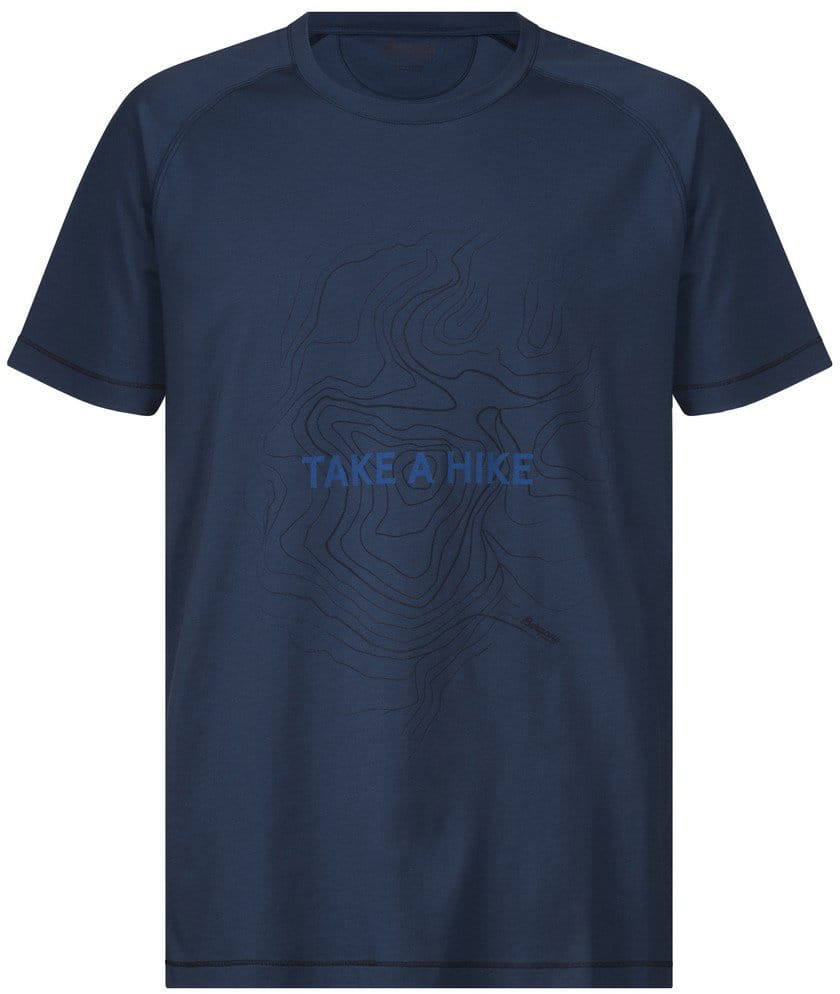 Pánske priedušné tričko s krátkym rukávom Bergans Take a Hike Tee
