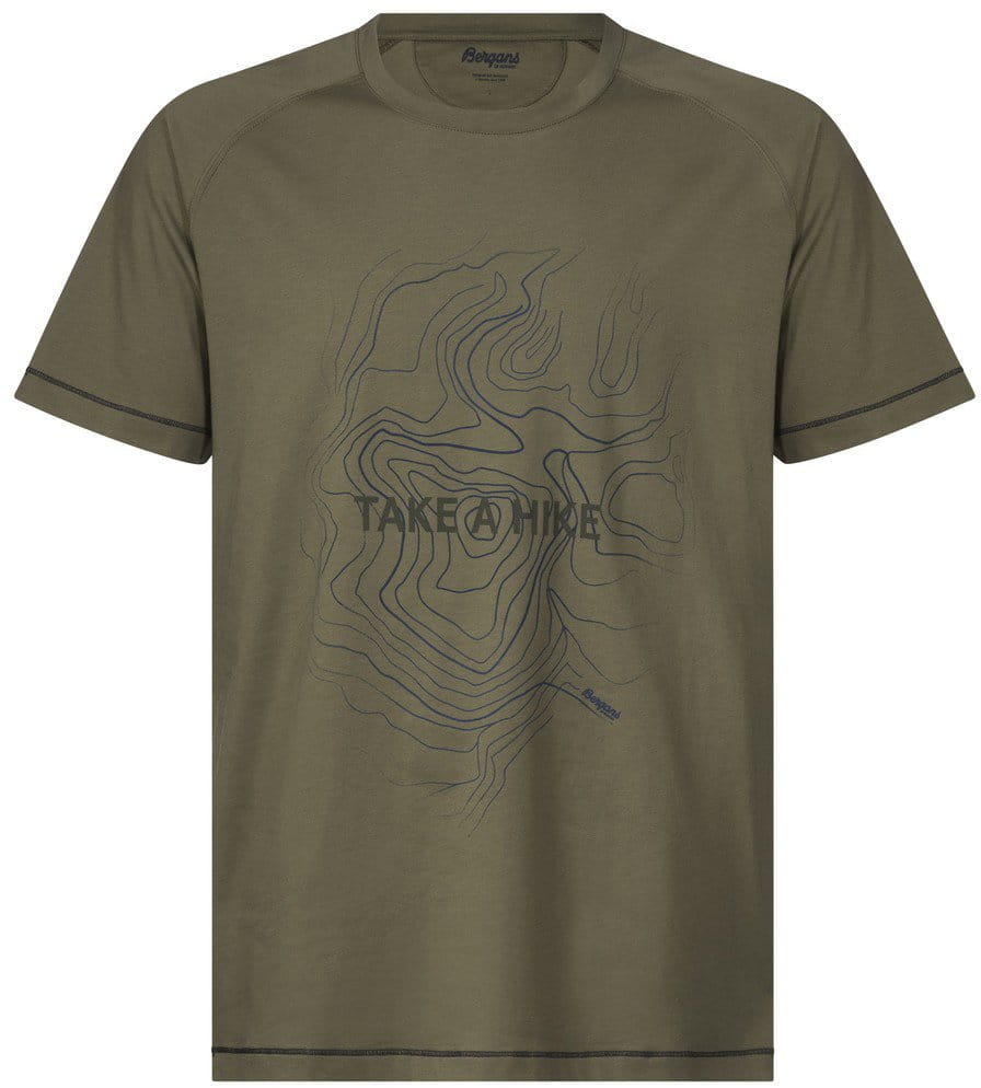 Pánske priedušné tričko s krátkym rukávom Bergans Take a Hike Tee