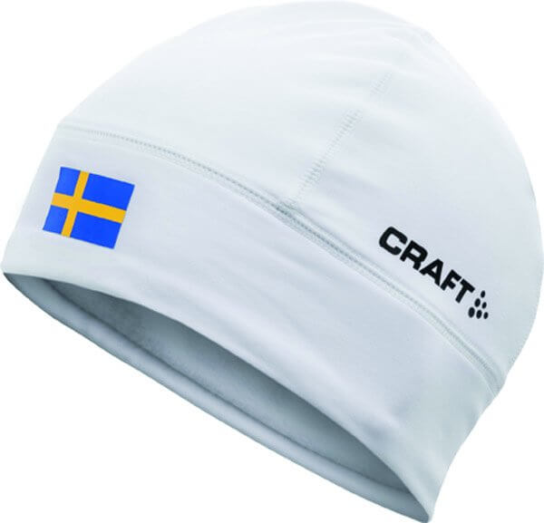 Čepice Craft Čepice Light Thermal Flag - s vlajkou bílá Švédsko