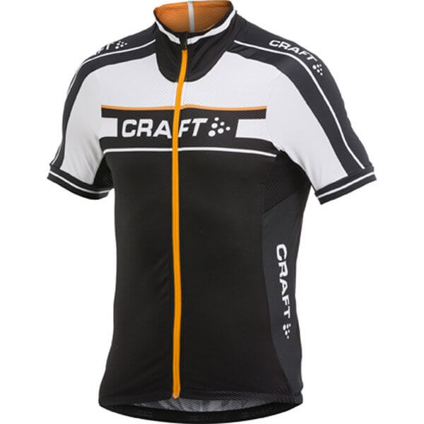 Trička Craft Cyklodres Grand Tour černá s oranžovou