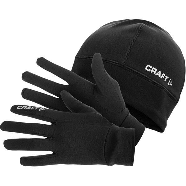 Zimní rukavice a čepice Craft Set Winter Gift Pack černá