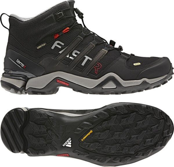 Pánská outdoorová obuv adidas terrex fast r mid gtx
