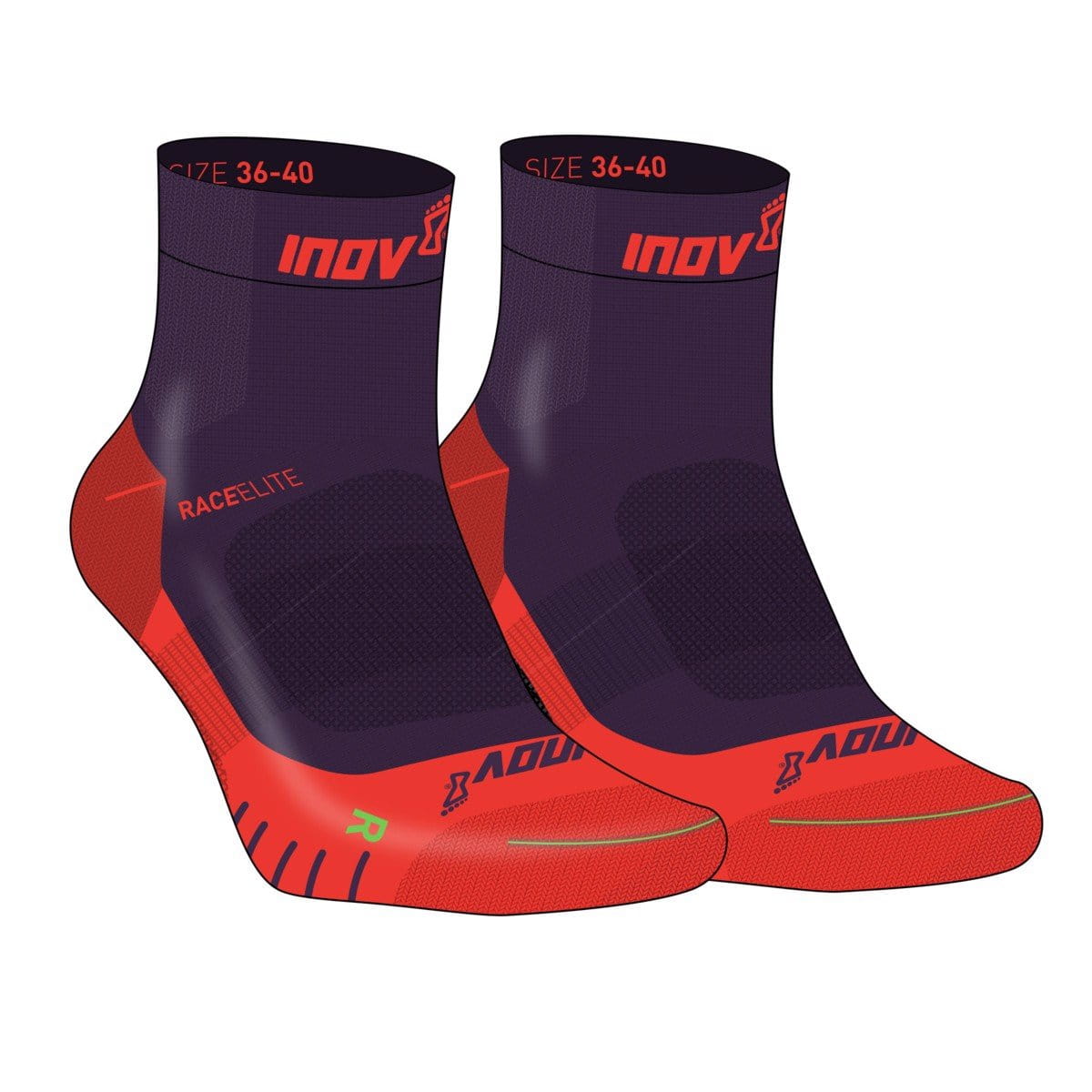 Ponožky Inov-8  RACE ELITE PRO SOCK purple/red fialová s červenou