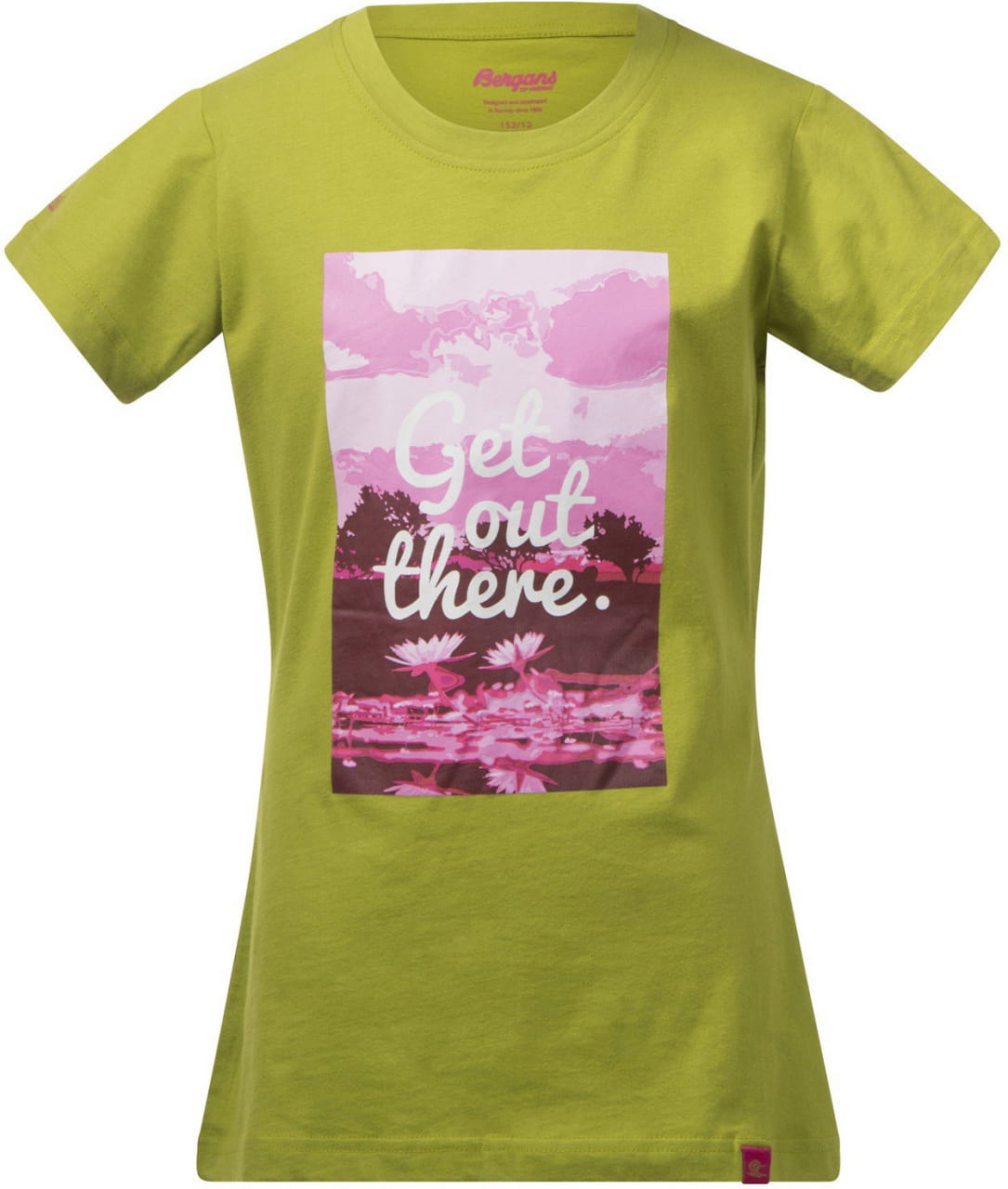Štýlové dievčenské tričko Bergans Flower Youth Girl Tee