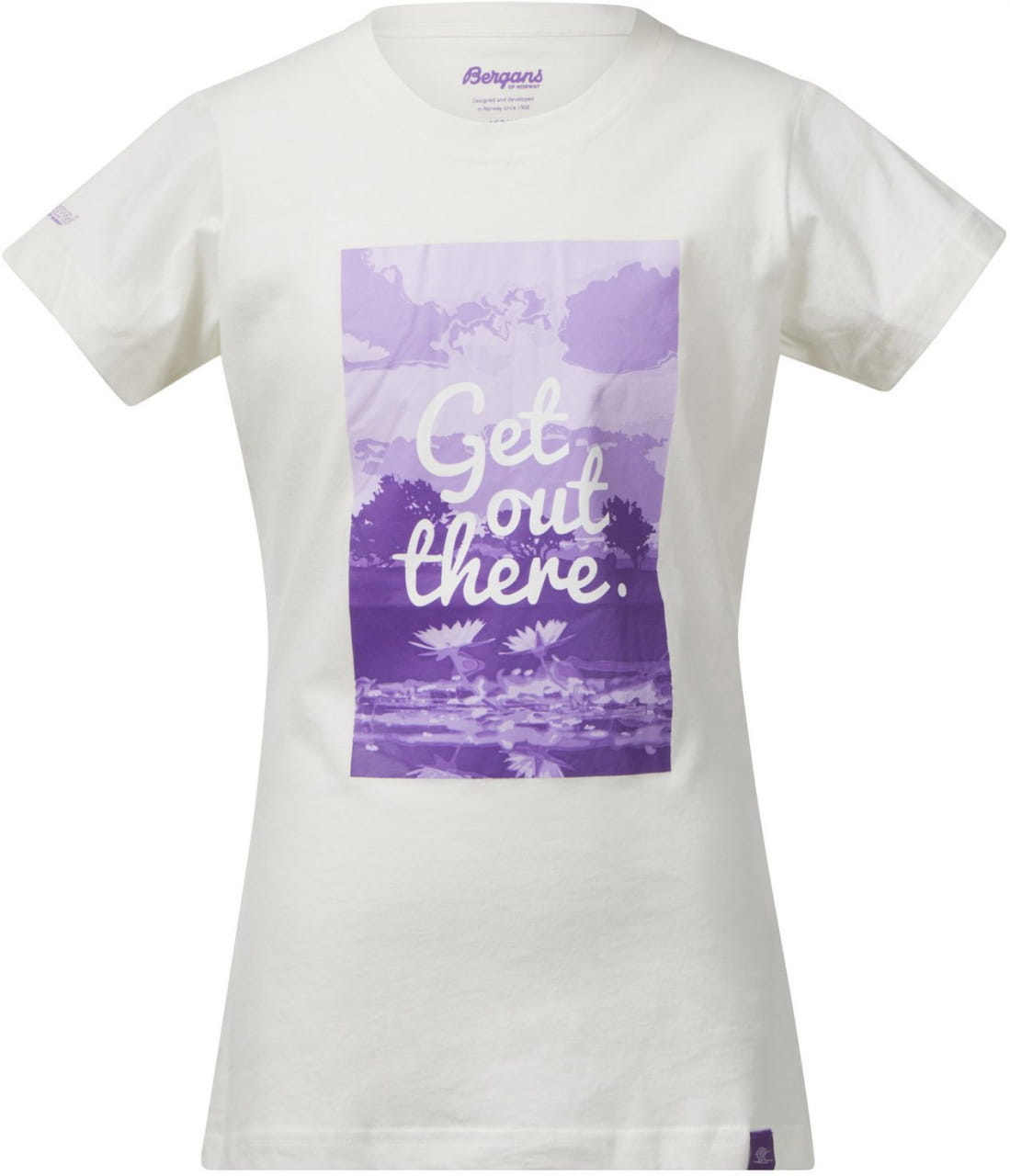 Štýlové dievčenské tričko Bergans Flower Youth Girl Tee