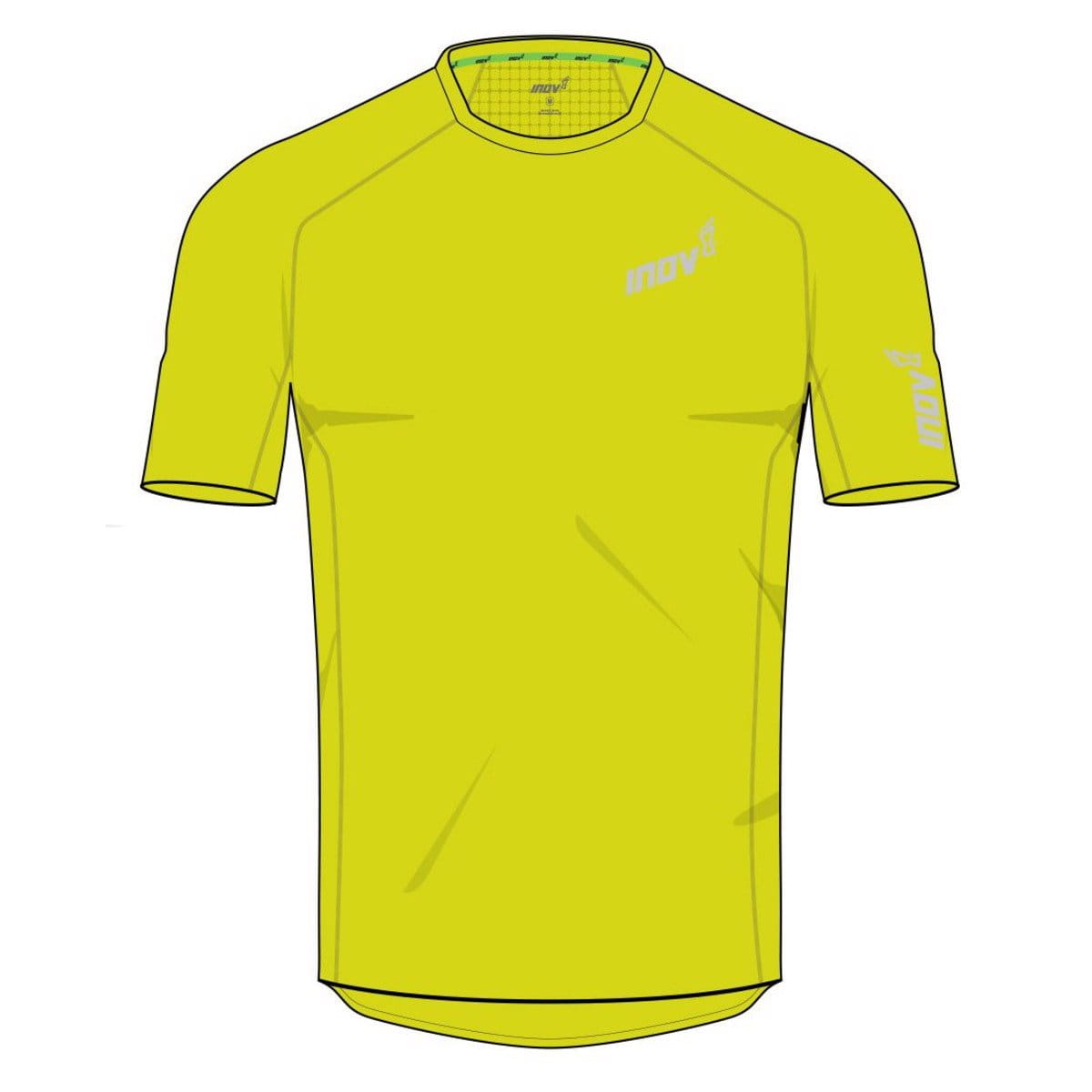 Pánské běžecké tričko Inov-8  BASE ELITE SS M yellow žlutá