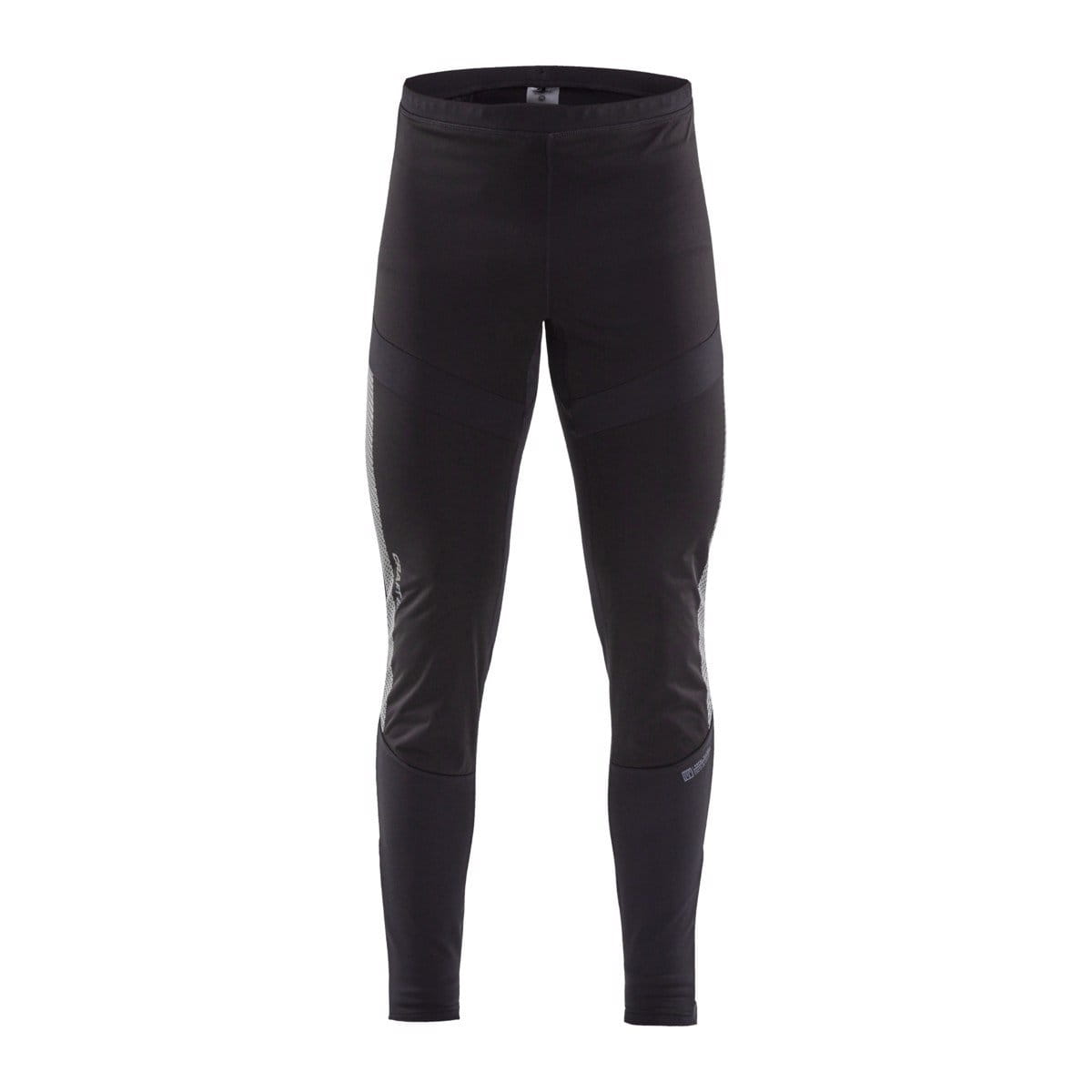 Pánské zateplené běžecké kalhoty Craft Kalhoty Lumen SubZ Wind Tights černá s potiskem