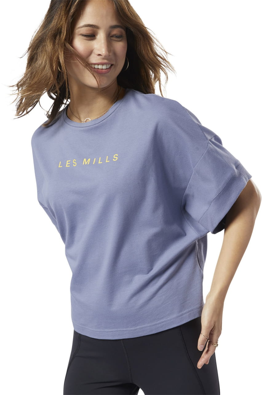Dámské sportovní tričko Reebok Les Mills Performance Cotton Crop Tee