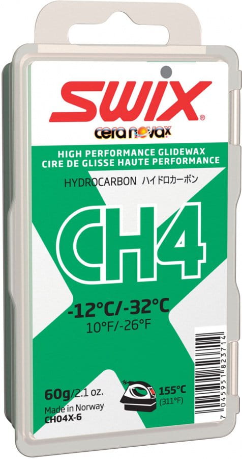 Studený lyžařský vosk do extrémních podmínek Swix CH04X zelený 60g