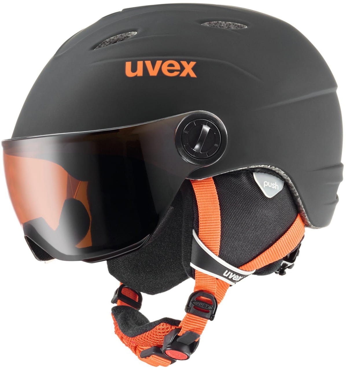 Juniorská lyžiarska prilba Uvex Junior Visor Pro