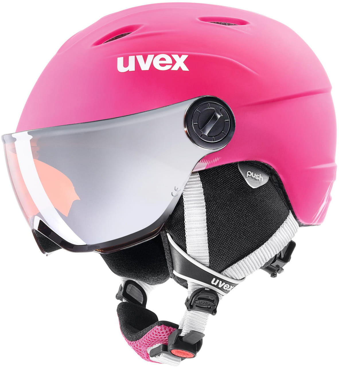 Juniorská lyžiarska prilba Uvex Junior Visor Pro
