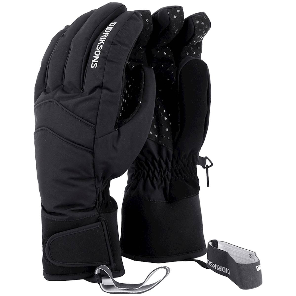 Zateplené zimní rukavice Didriksons Rukavice RIVET prstové černá