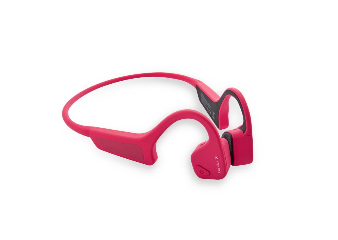 Bezdrôtové športové slúchadlá pred uši AMA BonELF X, červená