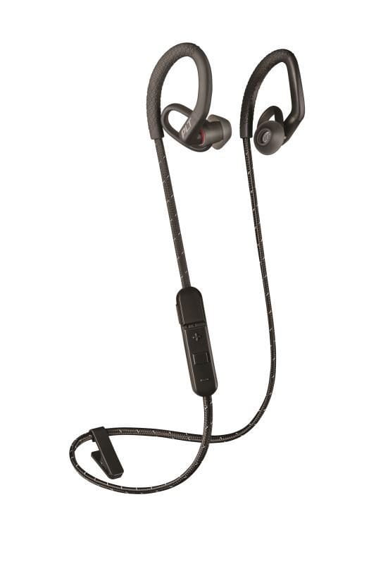 Športové slúchadlá Plantronics Backbeat FIT 350 stereo headset, bluetooth v 4.1, černá/šedá