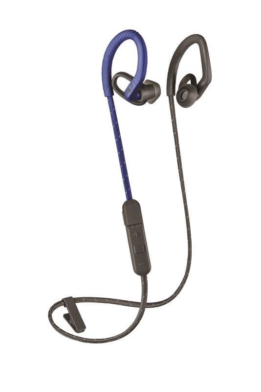 Športové slúchadlá Plantronics Backbeat FIT 350 stereo headset, bluetooth v 4.1, šedá/modrá