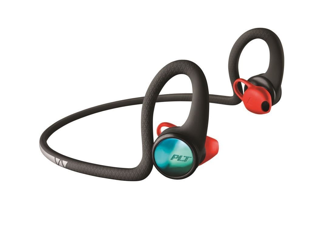 Sportovní sluchátka Plantronics Backbeat FIT 2100 stereo headset, bluetooth v 5.0, voděodolný, černý