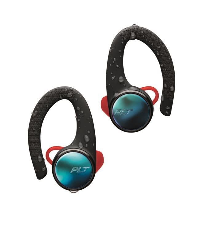 Športové slúchadlá Plantronics Backbeat FIT 3100 stereo headset, za ucho, bluetooth v 5.0, voděodolný, černý