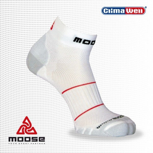 Ponožky Moose Squash- bílé - unisexové squashové ponožky
