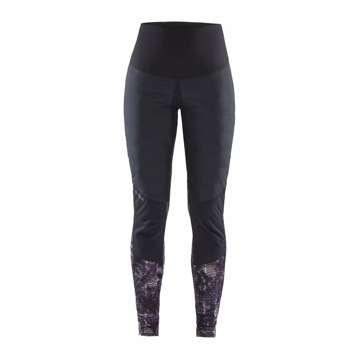 Dámske zateplené nohavice Craft W Kalhoty Pursuit Thermal černá s fialovou