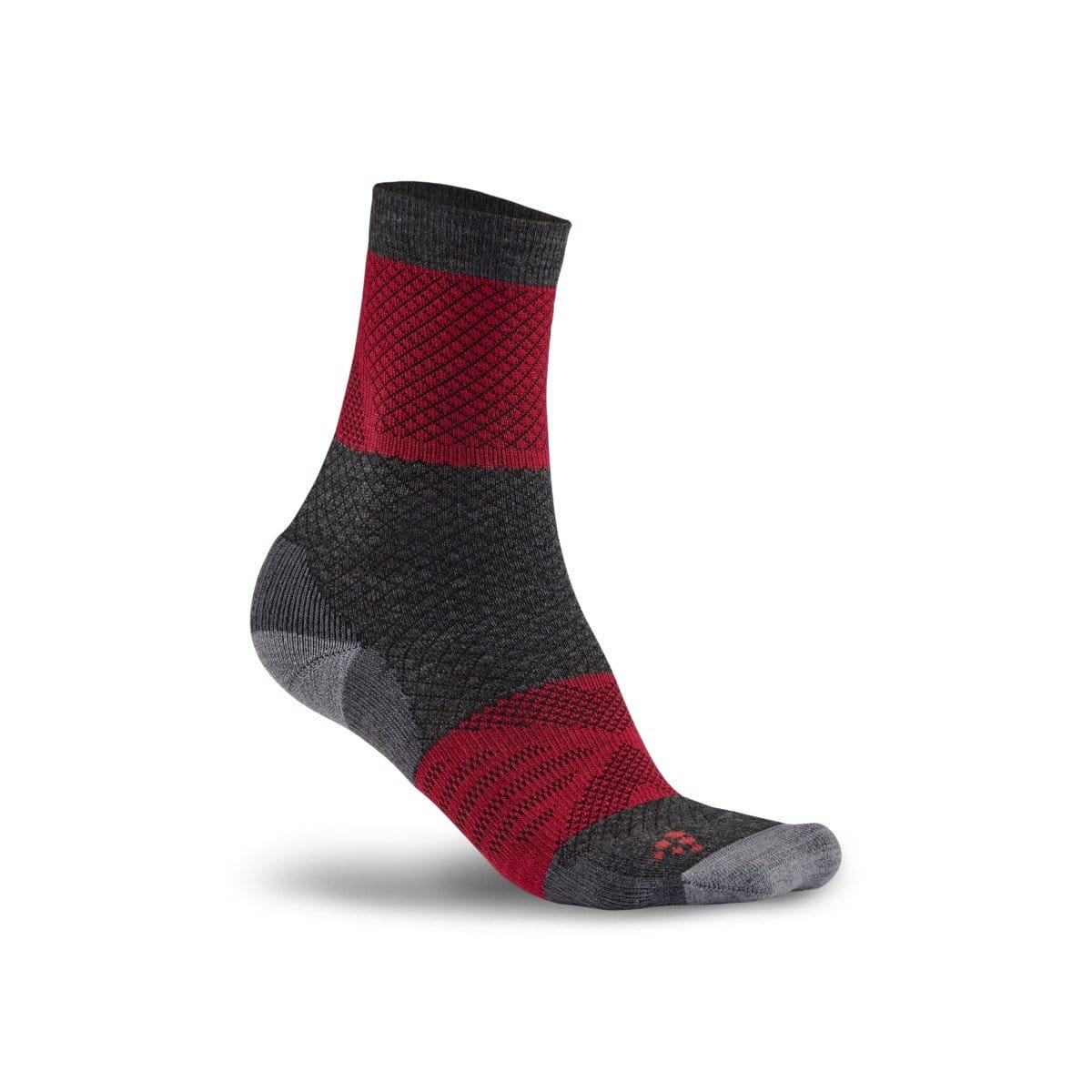 Unisex športové ponožky Craft Ponožky XC Warm červená s černou
