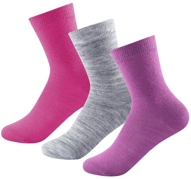 Detské veľmi ľahké vlnené ponožky Devold Daily Light Kid Sock 3pk