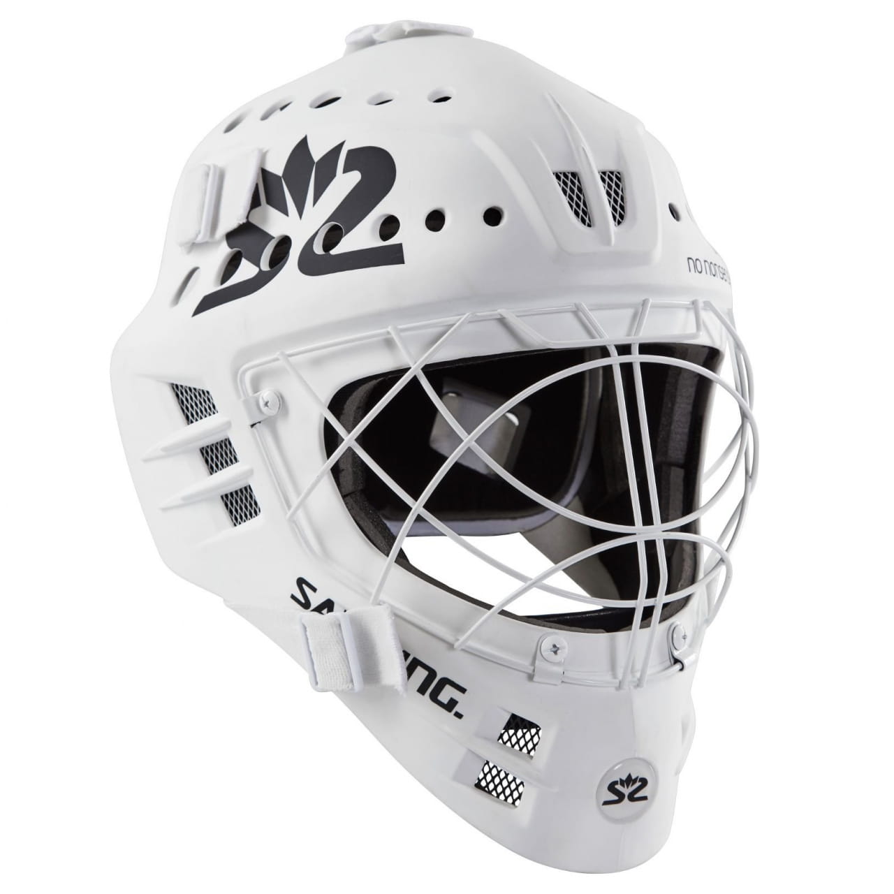Floorball kapus maszk Salming Phoenix Elite Helmet White