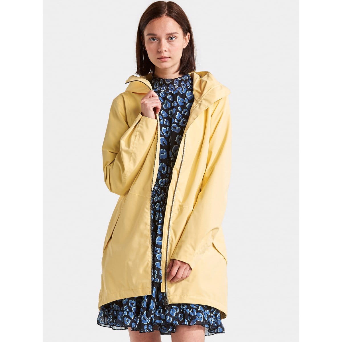 Női szabadidős kabát Didriksons Kabát FOLKA dámský žlutá