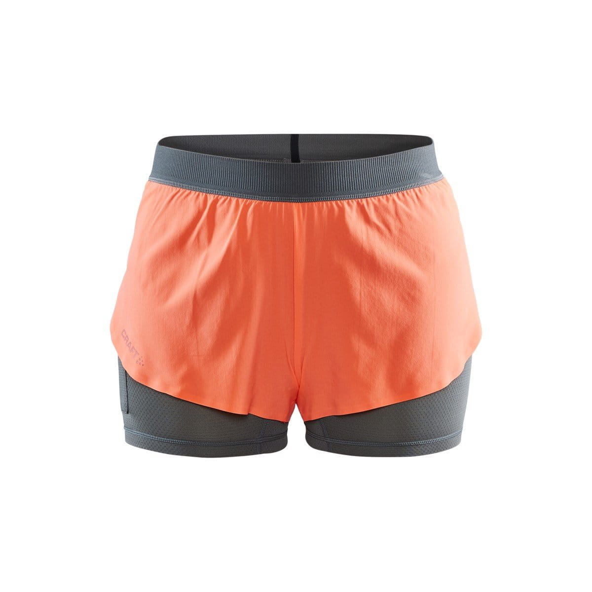 Shorts Craft W Šortky Vent 2v1 oranžová