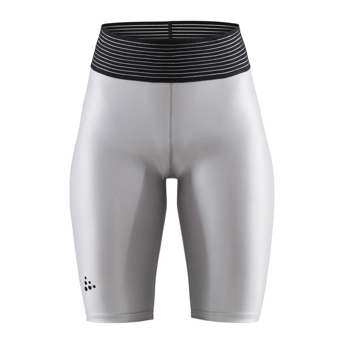Dámské fitness šortky Craft W Kalhoty UNTMD Shiny krátké bílo-šedá