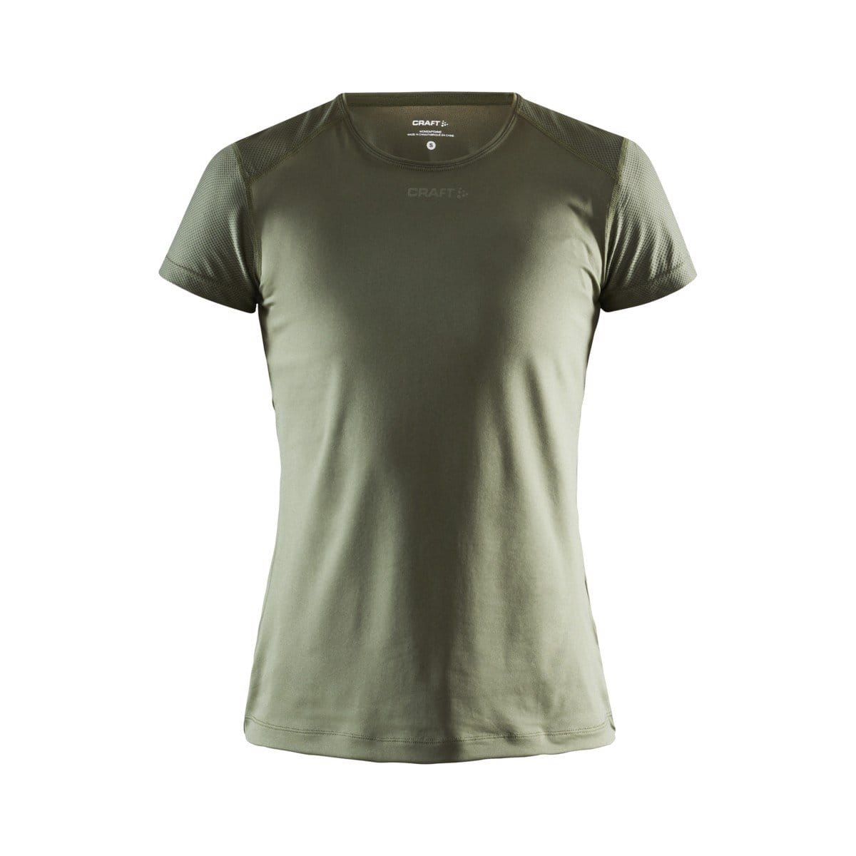 T-Shirts Craft W Triko ADV Essence SS tmavě zelená