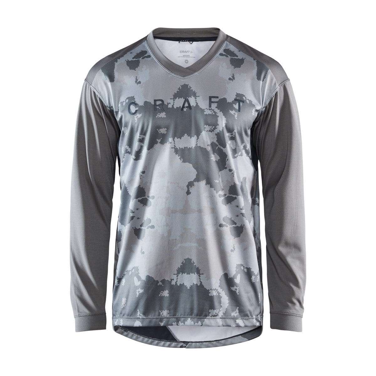Pánske športové tričko Craft Cyklodres Hale XT LS šedá multi