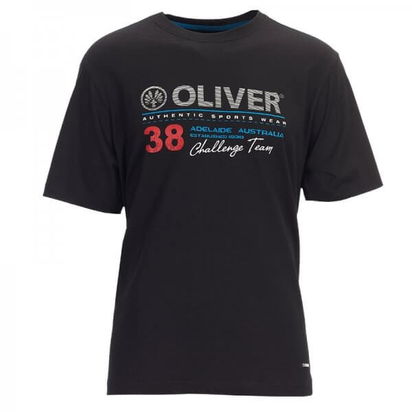 Pánské sportovní tričko Oliver T-SHIRT ADELAIDE černá - pánské triko