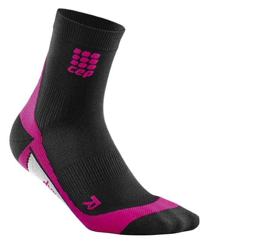 Ponožky CEP Krátké ponožky dámské černá / růžová