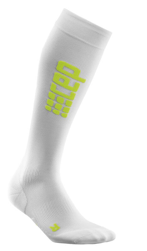 Ponožky CEP Běžecké podkolenky ultralight dámské bílá / zelená