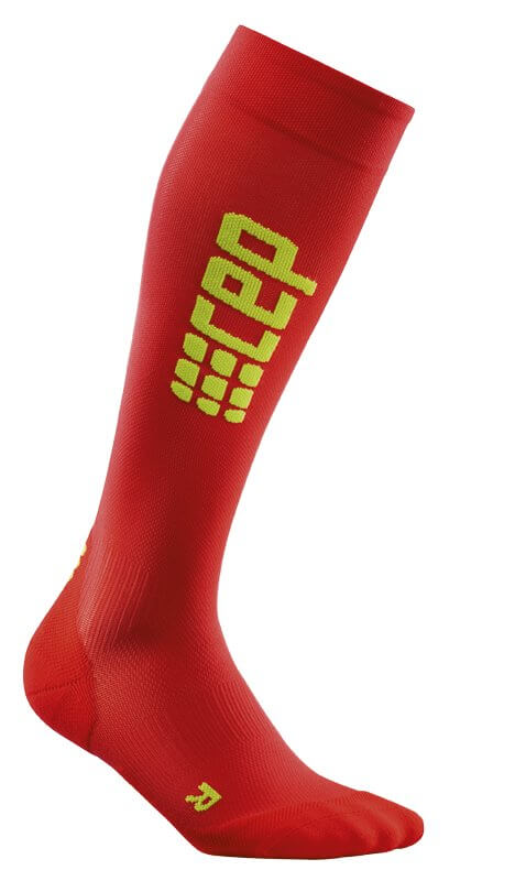Ponožky CEP Běžecké podkolenky ultralight dámské červená / zelená