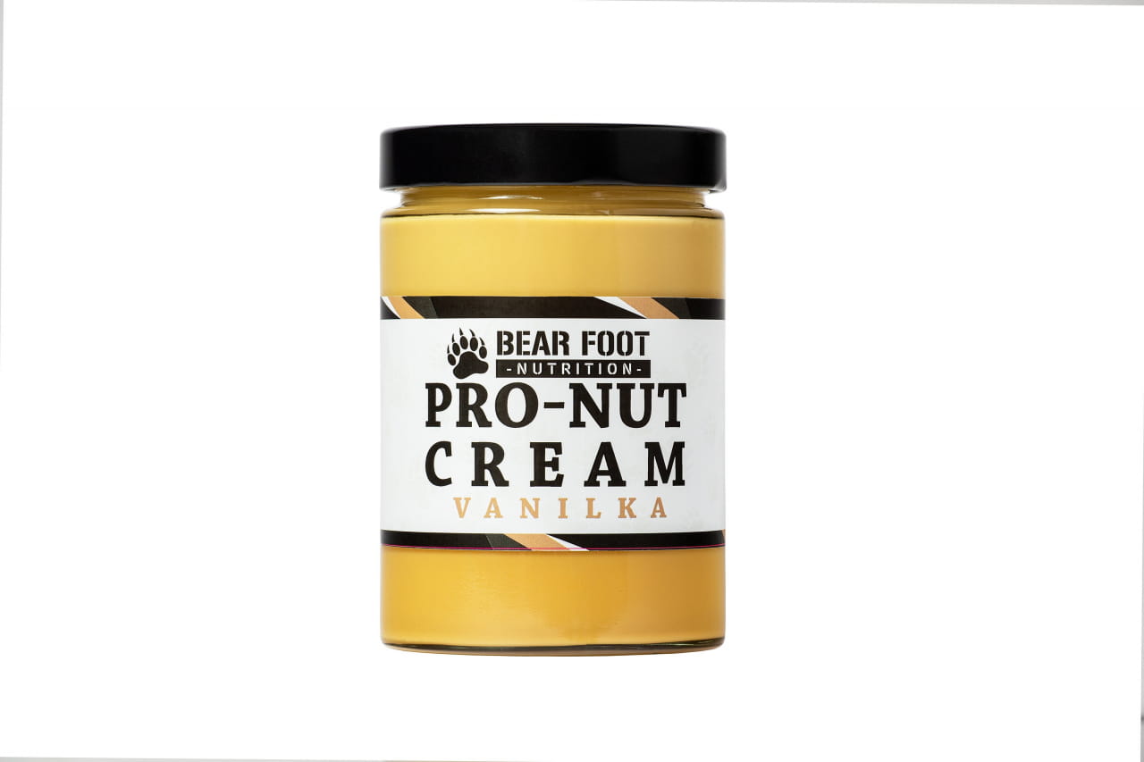 Zdravé potraviny Bear Foot Pro-Nut Cream, vanilka, 550g