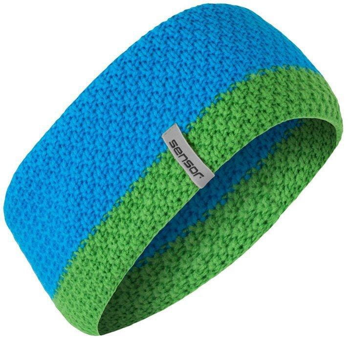 Univerzální pletená čelenka Sensor Čelenka pletená modrá