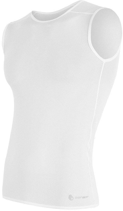 Męska koszulka funkcyjna Sensor Coolmax Air pánské triko bez rukávů bílá