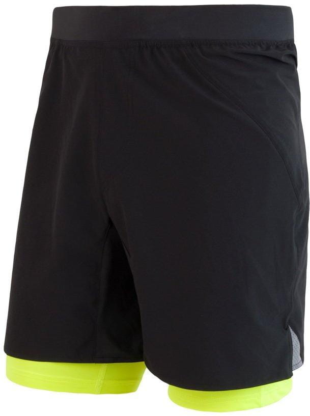 Laufshorts für Männer Sensor Trail pánské šortky černá/reflex žlutá