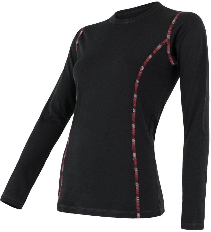 Merino-Shirt für Frauen Sensor Merino Air dámské triko dl.rukáv černá
